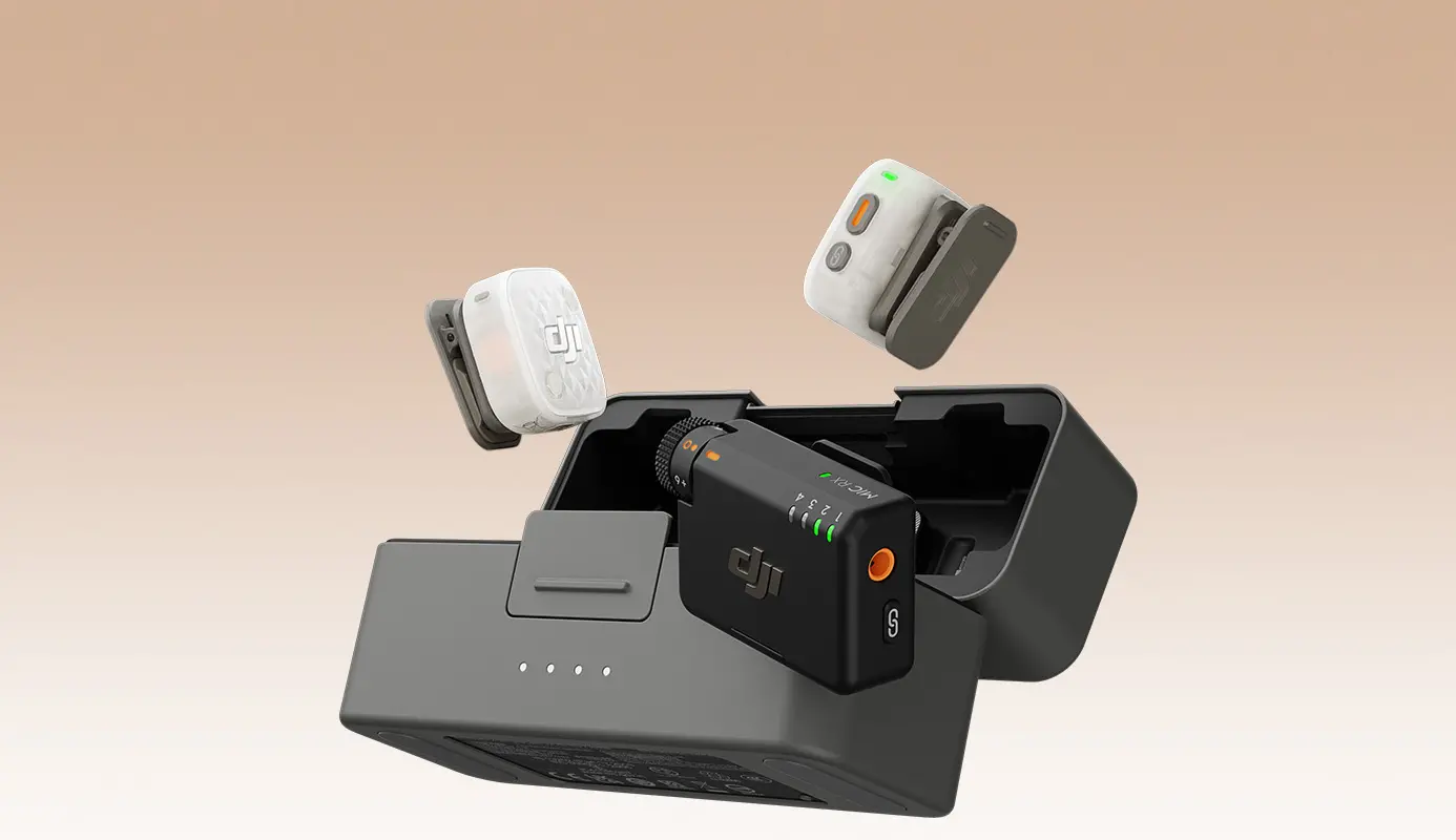 Devices stored together in a charging case